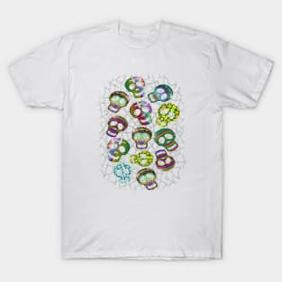 Colourfull skulls T-Shirt